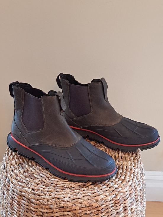 NWOT COLE HAAN Mens 4.ZEROGRAND Brown Waterproof Leather Boots 12 main image 6